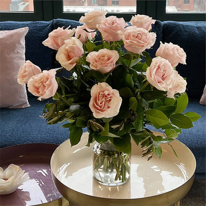 Long Stem Pink Rose Bouquet –  De Voe Floral, Lena IL