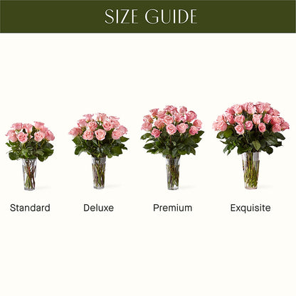 Long Stem Pink Rose Bouquet –  De Voe Floral, Lena IL