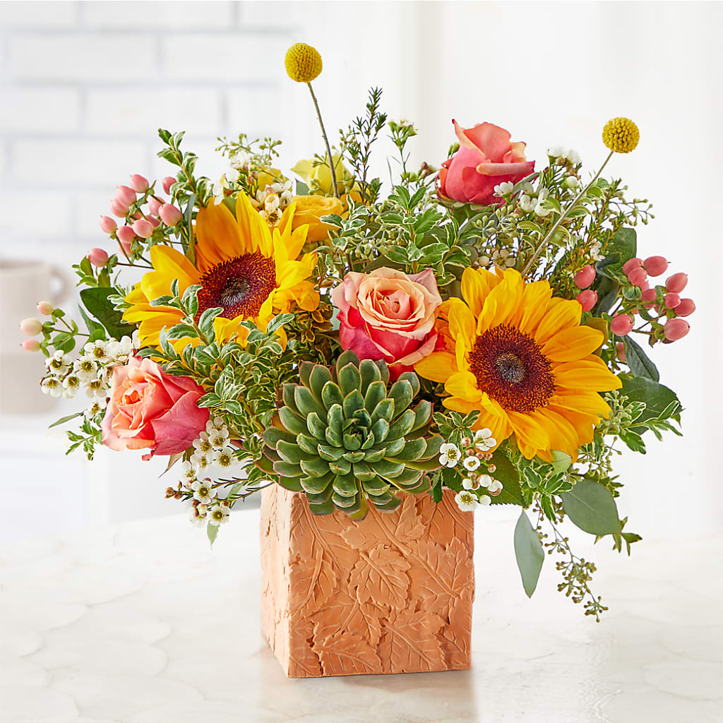 Sunflower Season Bouquet –  De Voe Floral, Lena IL
