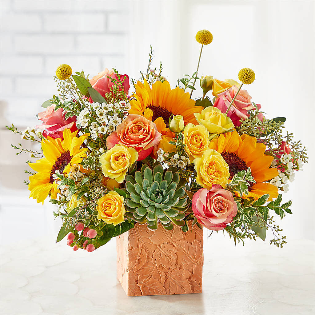 Sunflower Season Bouquet –  De Voe Floral, Lena IL