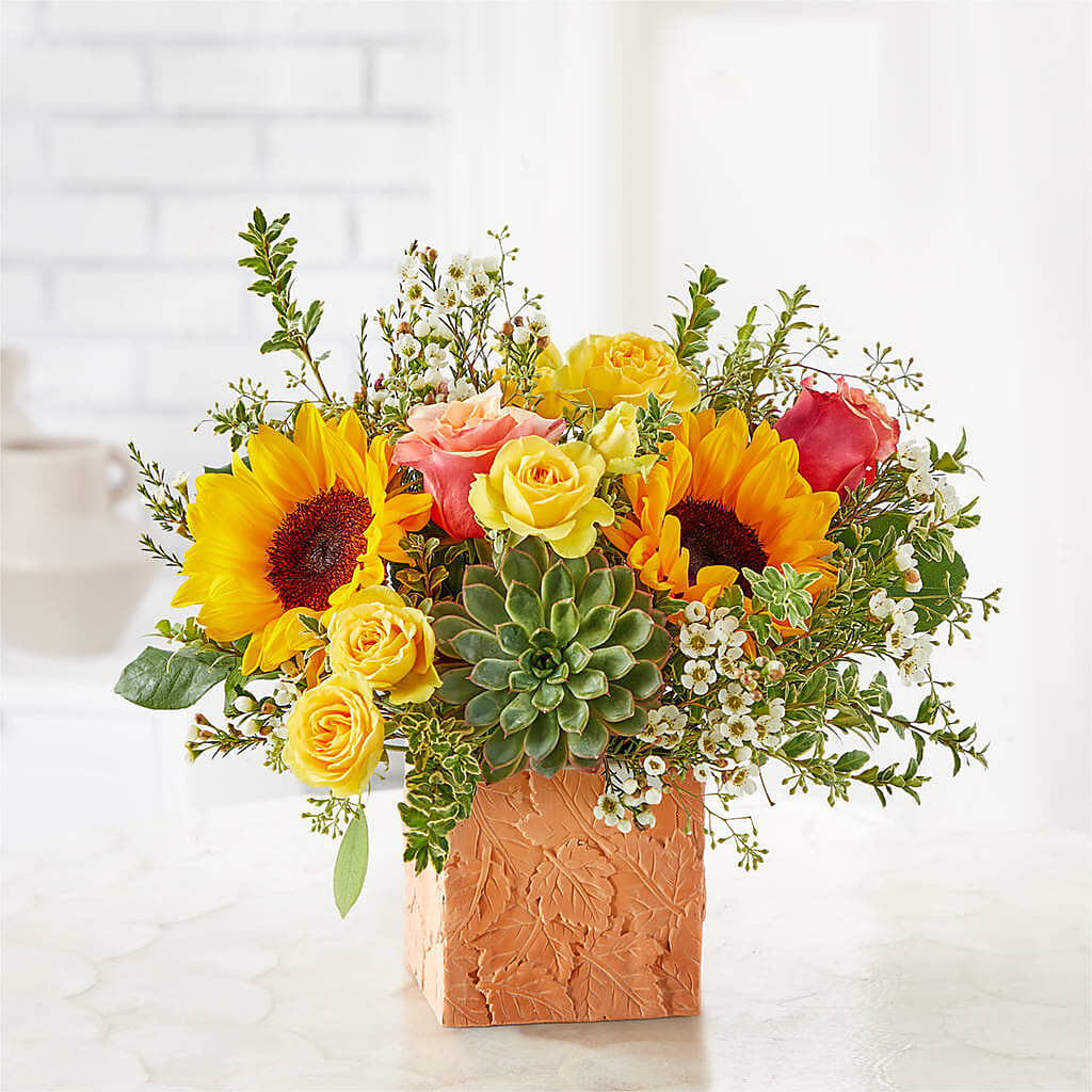 Sunflower Season Bouquet –  De Voe Floral, Lena IL