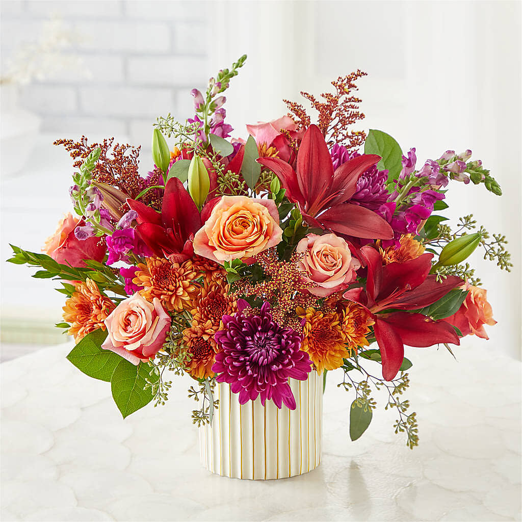 Burgundy Landscape Bouquet –  De Voe Floral, Lena IL