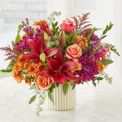 Burgundy Landscape Bouquet –  De Voe Floral, Lena IL