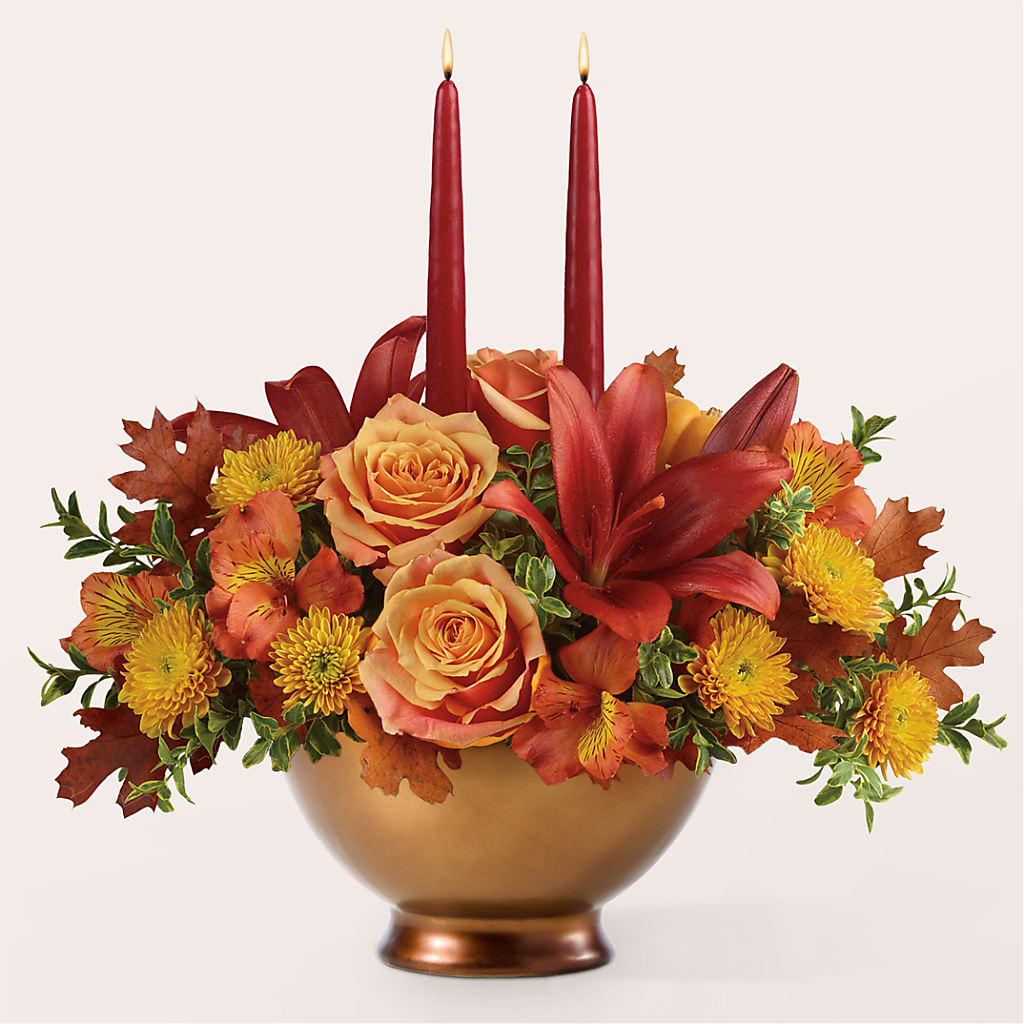 Harvest Table Centerpiece –  De Voe Floral, Lena IL