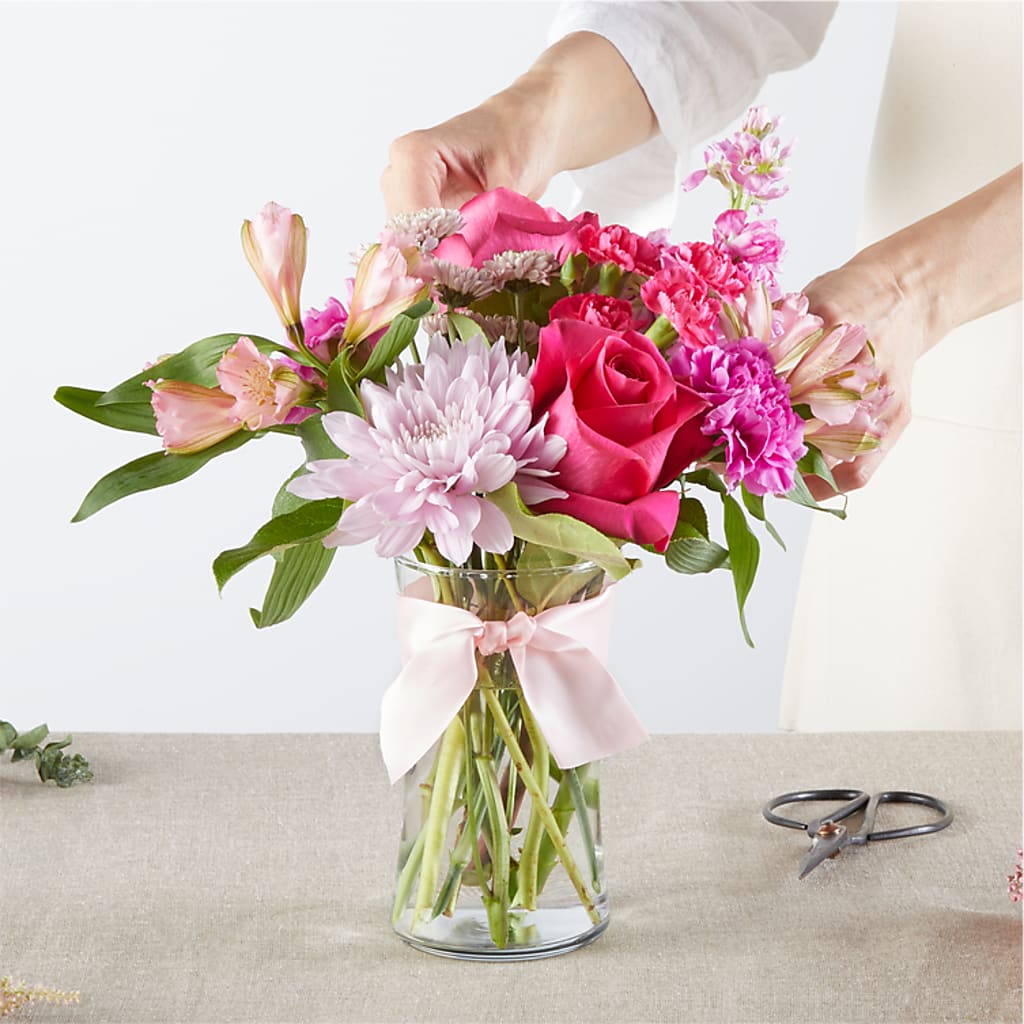 Pink Ribbon - A Florist Original –  De Voe Floral, Lena IL