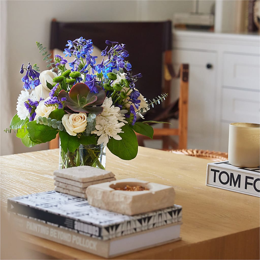 Cerulean Waves Bouquet –  De Voe Floral, Lena IL