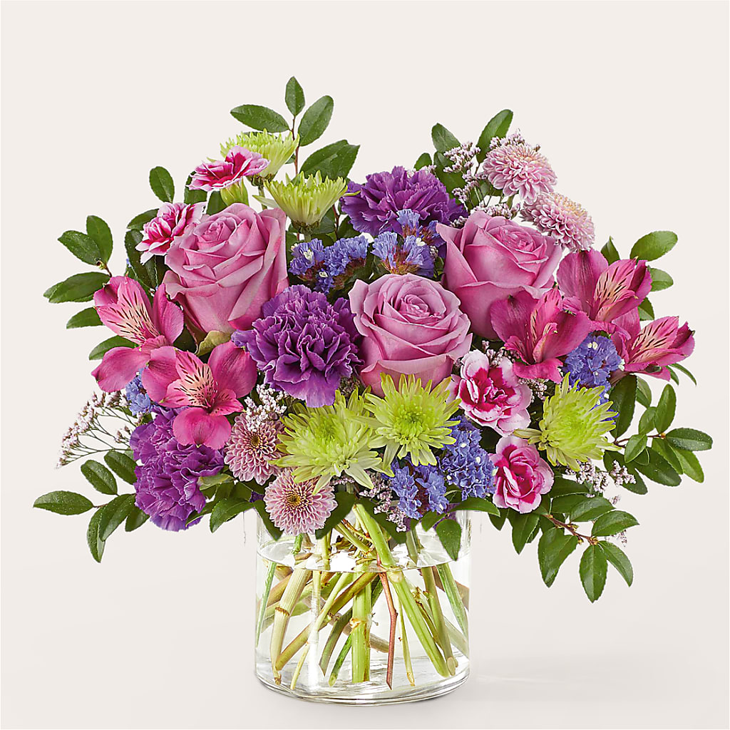 Glass Half Full Bouquet –  De Voe Floral, Lena IL