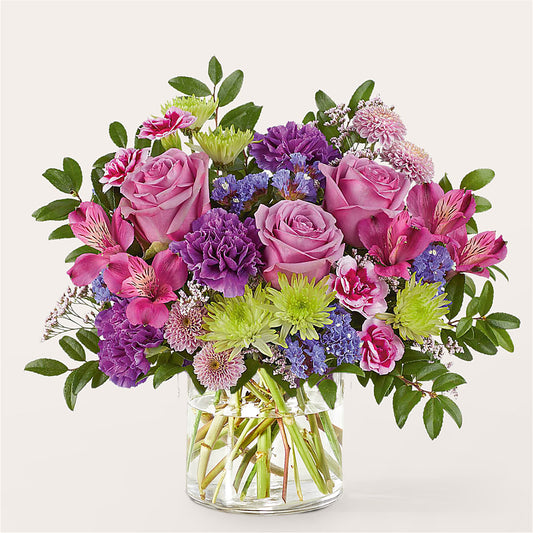 Glass Half Full Bouquet –  De Voe Floral, Lena IL