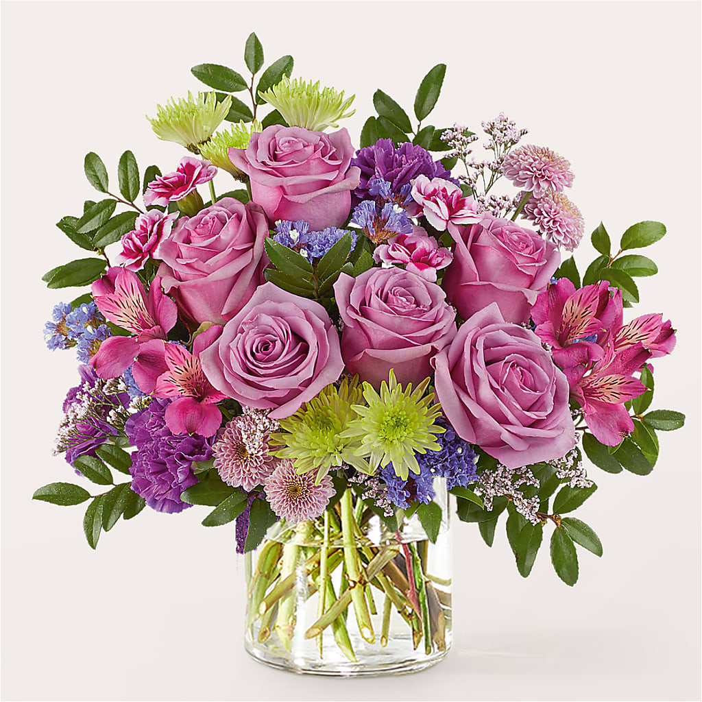 Glass Half Full Bouquet –  De Voe Floral, Lena IL