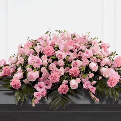 Garden of Comfort Casket Spray (Standard) –  De Voe Floral, Lena IL