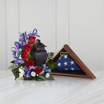 Patriotic Tribute Arrangement –  De Voe Floral, Lena IL