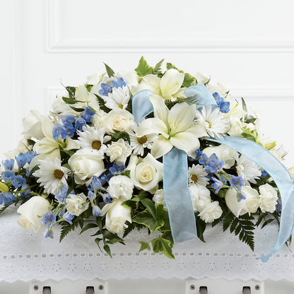 Tender Treasure Casket Spray –  De Voe Floral, Lena IL