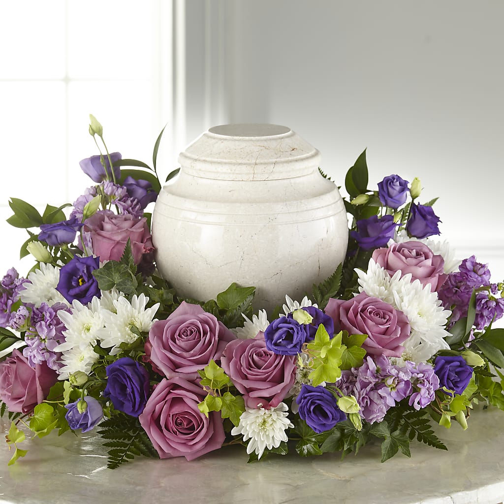Blooming Sympathy Cremation Adornment –  De Voe Floral, Lena IL