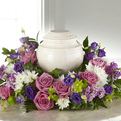 Blooming Sympathy Cremation Adornment –  De Voe Floral, Lena IL