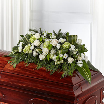 Hopeful Gesture Casket Spray –  De Voe Floral, Lena IL