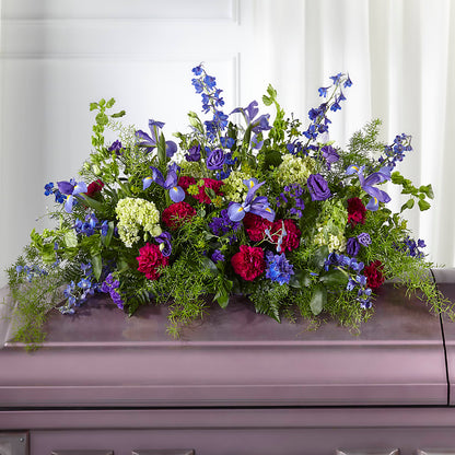 Always Treasured Casket Spray –  De Voe Floral, Lena IL