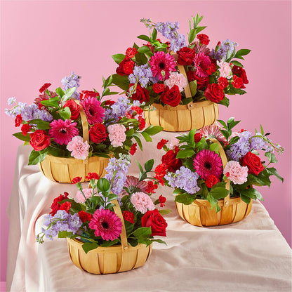 Pink Picnic Basket –  De Voe Floral, Lena IL