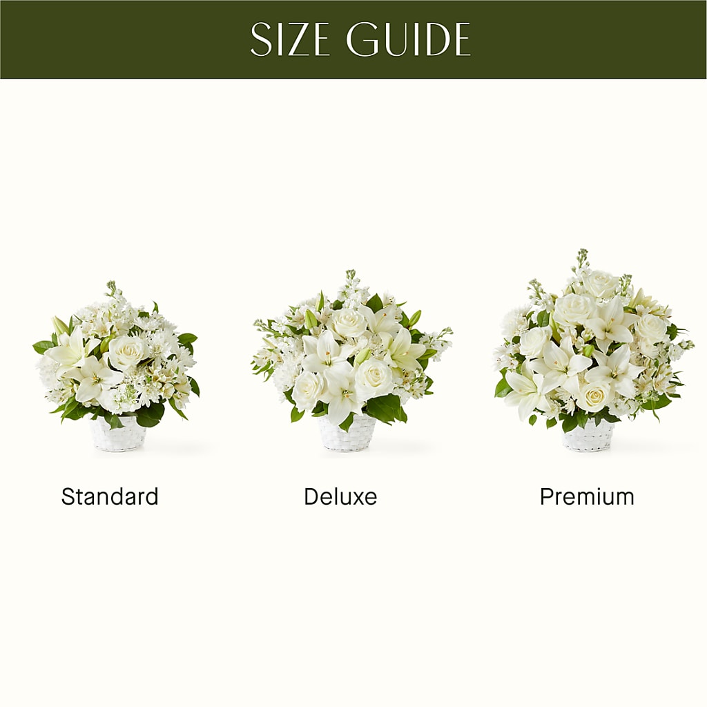 Peaceful Reflections Arrangement –  De Voe Floral, Lena IL