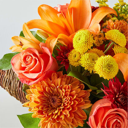 Bouquet of Blessings Cornucopia –  De Voe Floral, Lena IL