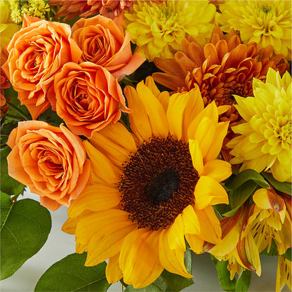 Autumn Harmony Centerpiece –  De Voe Floral, Lena IL