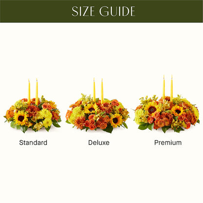 Autumn Harmony Centerpiece –  De Voe Floral, Lena IL