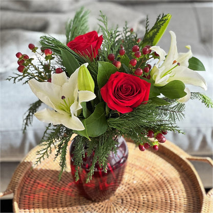 Evergreen Delight Bouquet –  De Voe Floral, Lena IL