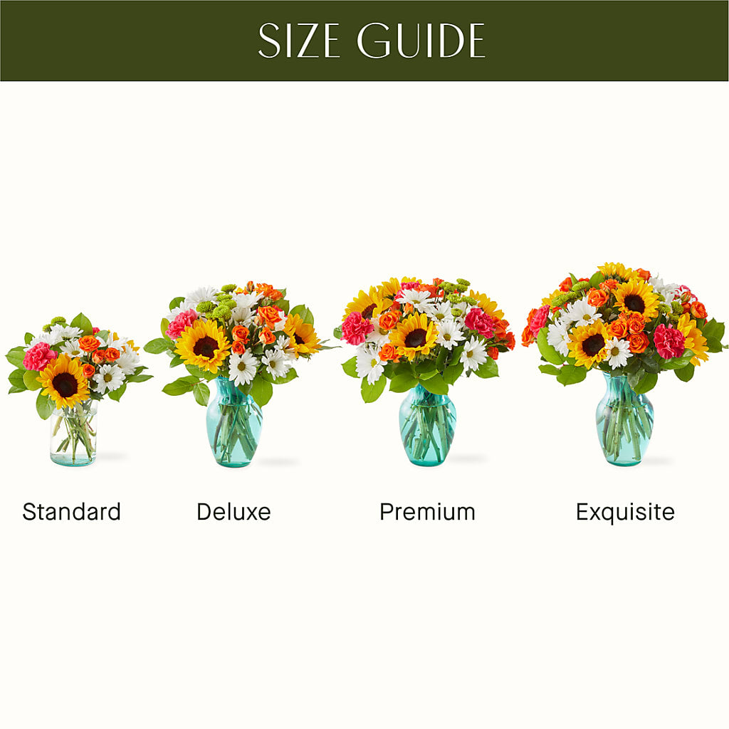 Sun-drenched Blooms Bouquet –  De Voe Floral, Lena IL