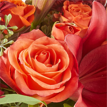 Crimson Leaves Bouquet –  De Voe Floral, Lena IL