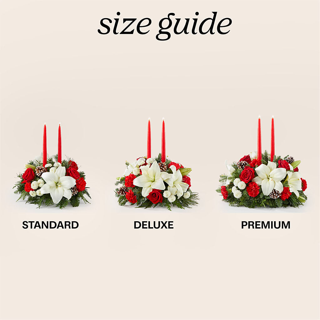 Seasonal Festivities Centerpiece –  De Voe Floral, Lena IL