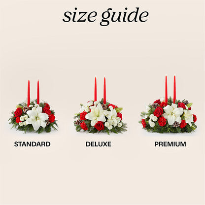 Seasonal Festivities Centerpiece –  De Voe Floral, Lena IL