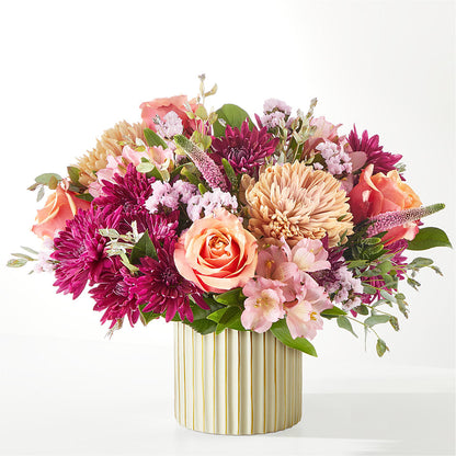 Berry Cobbler Bouquet with Ivory Vase –  De Voe Floral, Lena IL