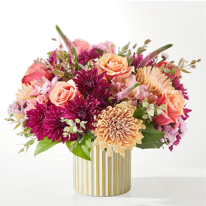 Berry Cobbler Bouquet with Ivory Vase –  De Voe Floral, Lena IL