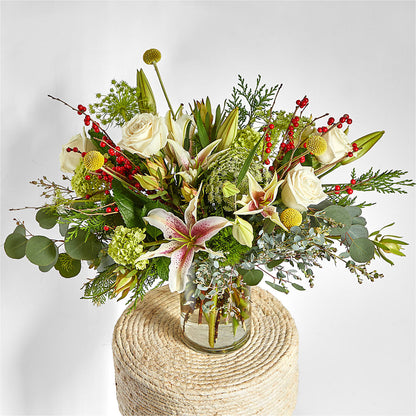 Berry & Bright Bouquet –  De Voe Floral, Lena IL