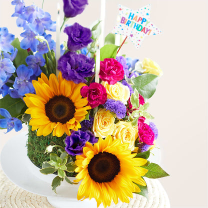 Star of the Day Floral Cake –  De Voe Floral, Lena IL