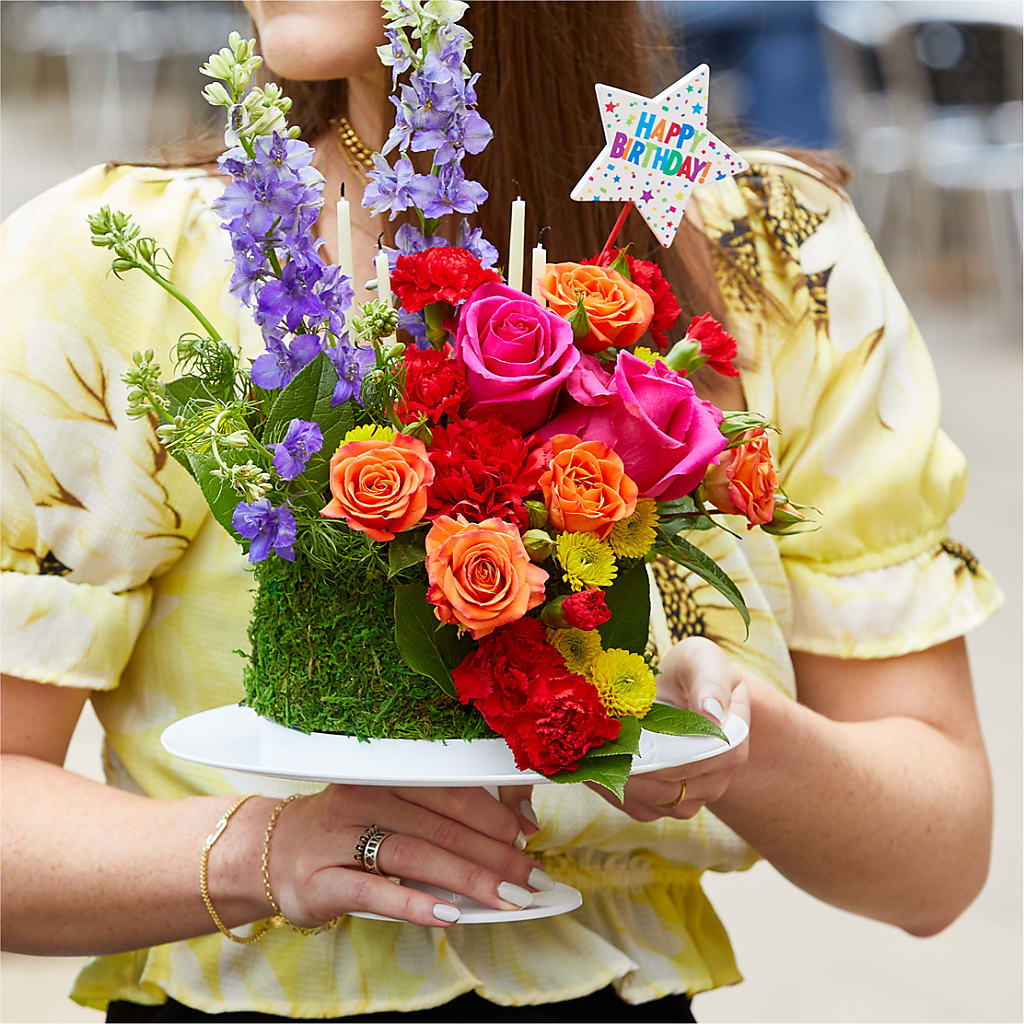 Best Year Yet Floral Cake –  De Voe Floral, Lena IL