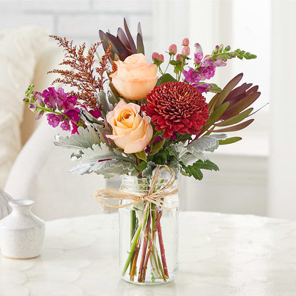 Moody Hues Bouquet –  De Voe Floral, Lena IL