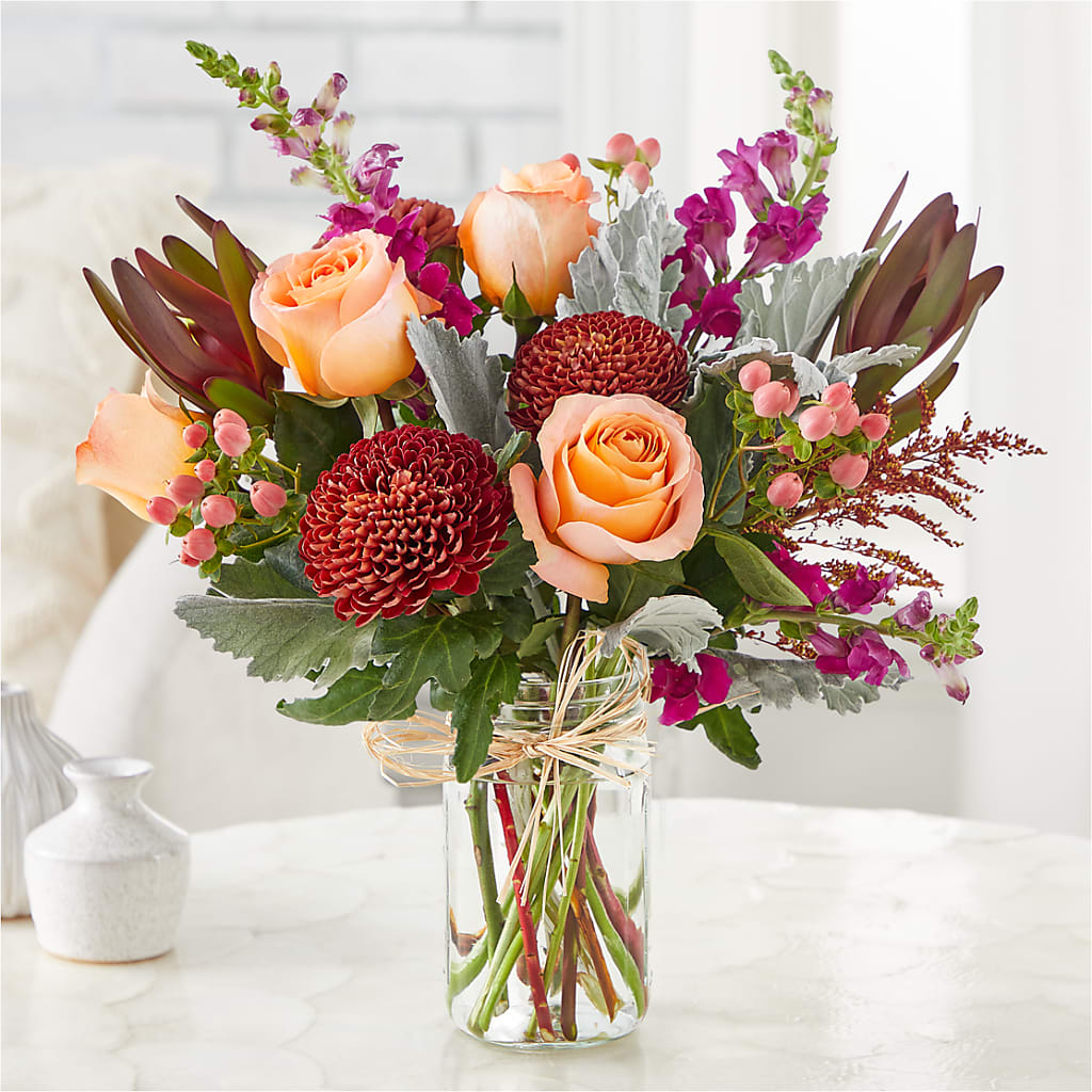 Moody Hues Bouquet –  De Voe Floral, Lena IL