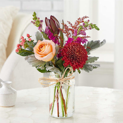 Moody Hues Bouquet –  De Voe Floral, Lena IL