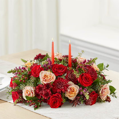 Most Thankful Centerpiece –  De Voe Floral, Lena IL