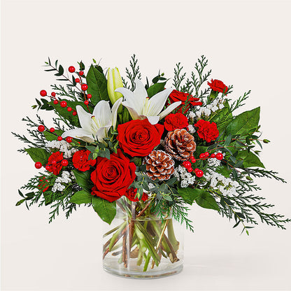 Best in Snow Bouquet –  De Voe Floral, Lena IL