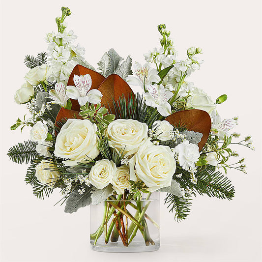 Fresh Snowfall Bouquet –  De Voe Floral, Lena IL