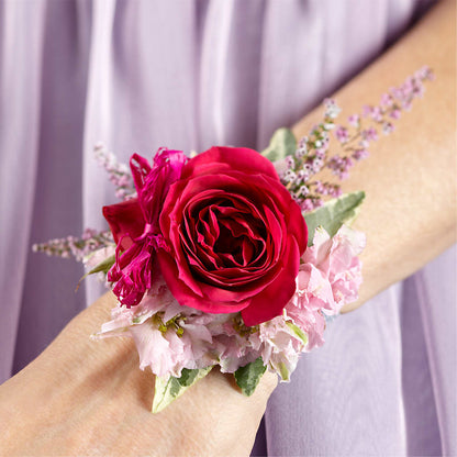Rose Charm Corsage –  De Voe Floral, Lena IL