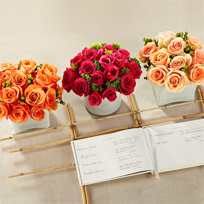Dawn Rose Centerpiece –  De Voe Floral, Lena IL