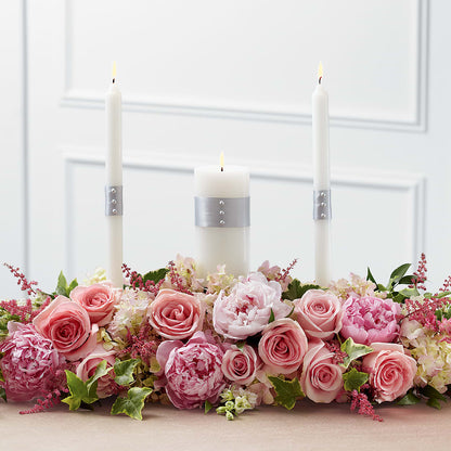 Worldwide Romance Unity Candle Arrangement –  De Voe Floral, Lena IL